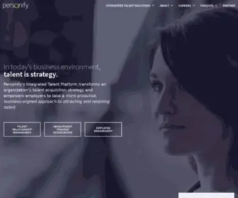 Personifysearch.com(Talent Relationship Management) Screenshot