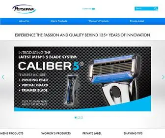 Personna.com(Shaving Razors) Screenshot