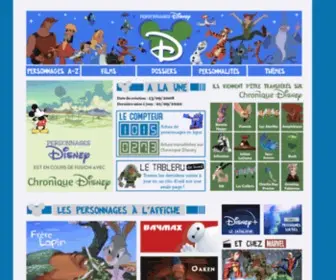 Personnages-Disney.com(Personnages à l'Affiche) Screenshot