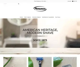 Personnashaving.com(Quality Shaving Razors for Men and Women Since 1875) Screenshot