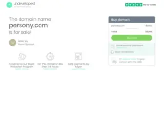 Persony.com(persony) Screenshot