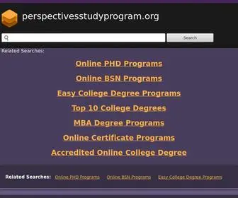 Perspectivesstudyprogram.org(Perspectivesstudyprogram) Screenshot