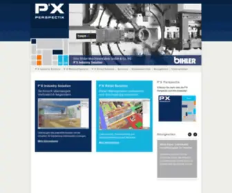 Perspectix.com(Software-Lösungen für Retail Management) Screenshot