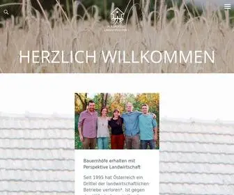 Perspektive-Landwirtschaft.at(Herzlich Willkommen) Screenshot