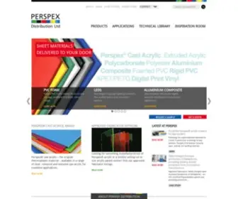 Perspex.co.uk(UK's largest range of Perspex® Acrylic Sheet. Also Perspex®) Screenshot