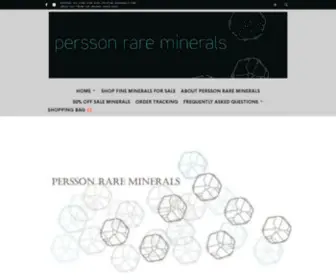 Perssonrareminerals.com(Fine & Unusual Minerals for Collectors and Museums) Screenshot