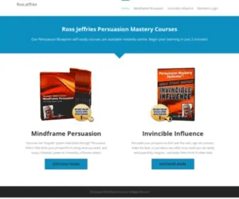 Persuasionmasterysystems.com(Ross Jeffries Persuasion Mastery Courses) Screenshot