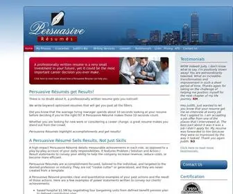 Persuasiveresumes.com(Persuasive Résumés) Screenshot