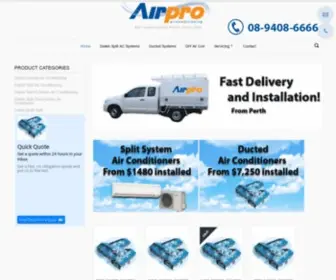 Perthaircon.com.au(Daikin Air Conditioning Perth by Airpro Airconditioning) Screenshot