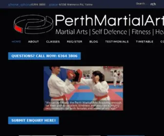 Perthmartialarts.com.au(Perth Martial Arts Academy) Screenshot