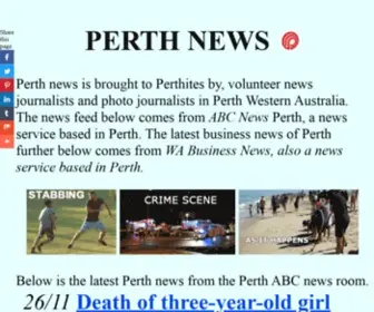 Perthnews.info(News Perth WA) Screenshot