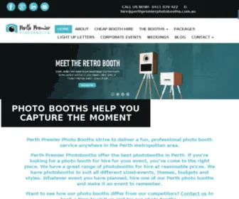 Perthpremierphotobooths.com.au(Photo booths rental and hire in Perth) Screenshot