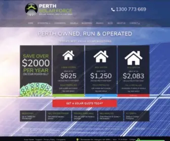 Perthsolarforce.com.au(Residential & Commercial Solar Panels) Screenshot