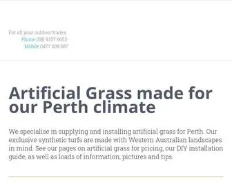 Perthtradecentre.com.au(Landscaping Perth) Screenshot