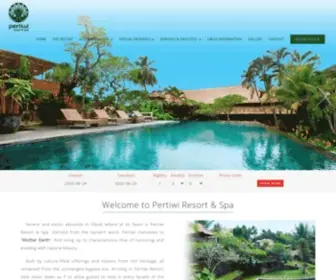 Pertiwiresort.com(Ubud Resort) Screenshot