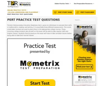 Perttest.com(PERT Practice Test Questions (Prep for the PERT Test)) Screenshot