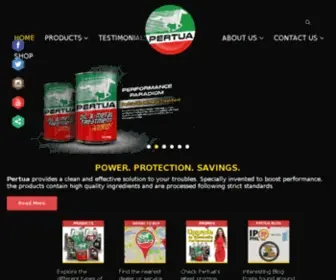 Pertua.com(Pertua Oil & Metal Treatment) Screenshot