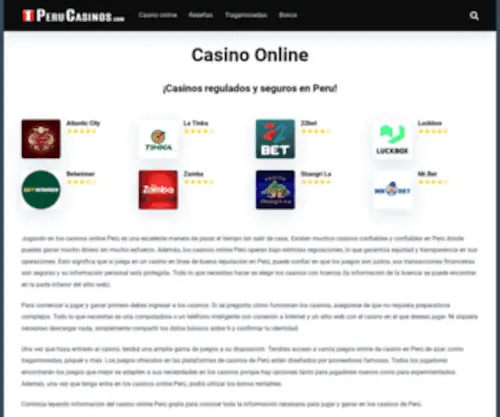 Peru-Casinos.com Screenshot
