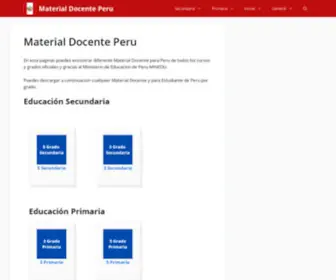 Perudocente.com(Material para el Docente Peru Oficial) Screenshot