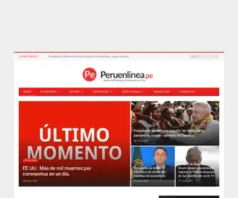 Peruenlinea.pe(Agencia de Noticias de la Región Lima Provincias) Screenshot