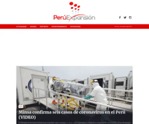 Peruexpansion.com(Noticias del Perú y del Mundo) Screenshot