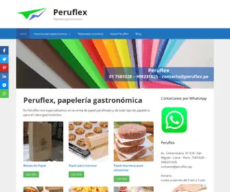 Peruflex.pe(Flexografia y venta de papel parafinado) Screenshot