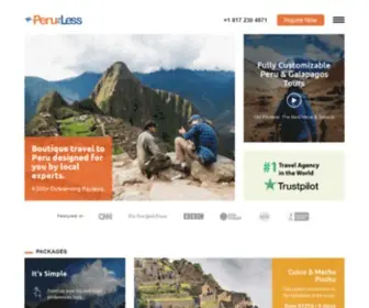 Peruforless.com(Custom Peru Tours) Screenshot