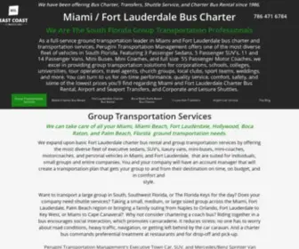 Peruginitransportation.com(Fort Lauderdale Bus Charter) Screenshot