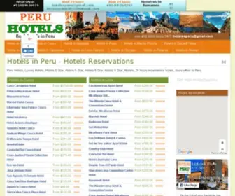 Peruhotels.com.pe(Peru Hotels Reservations) Screenshot