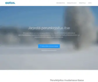 Perukirjanetissa.fi(Perunkirjoitus itse edullisesti verkkopalvelussa) Screenshot