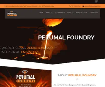 Perumalfoundry.in(Grey Iron Casting Manufacturer) Screenshot