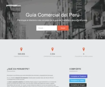 Perumype.com(Guía Comercial del Perú) Screenshot