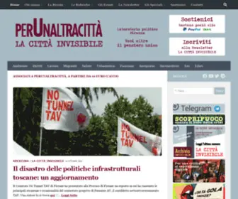 Perunaltracitta.org(PerUnaltracittà) Screenshot
