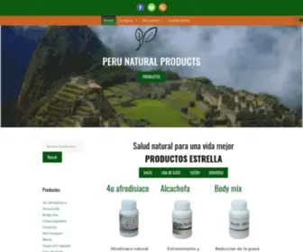 Perunaturalproducts.com(Peru Natural Products) Screenshot