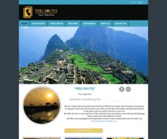 Peruroutes.com(Tour Operator) Screenshot