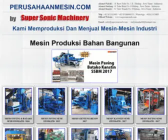 Perusahaanmesin.com(Perusahaan Mesin Super Sonic Machinery) Screenshot