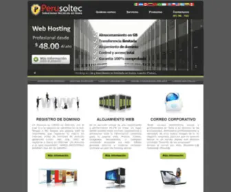 Perusoltec.com(Soluciones Técnicas Web Hosting) Screenshot