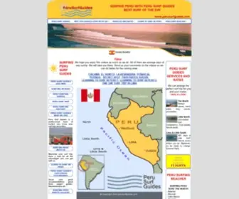 Perusurfguides.com(Surf Peru Surf Information) Screenshot
