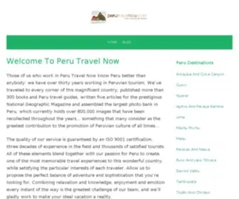 Perutravelnow.com(Peru Travel Now) Screenshot