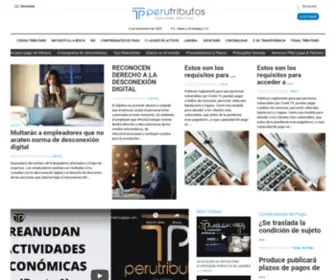 Perutributos.com(Portal informativo) Screenshot