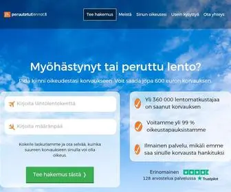 Peruutetutlennot.fi(Korvaus) Screenshot
