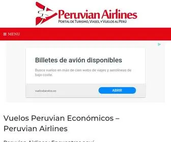 Peruvianairlines.com(VUELOS BARATOS Peruvian Airlines) Screenshot