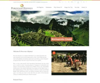 Peruvianodyssey.com(Peruvian Odyssey) Screenshot