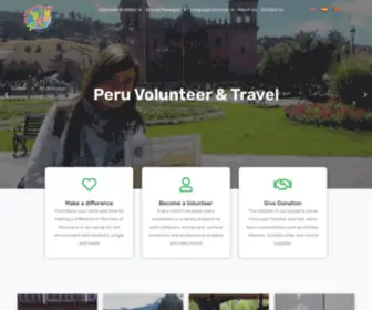 Peruvolunteerandtravel.com(Peru Volunteer and Travel) Screenshot