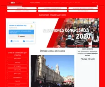 Peruvotoinformado.com(Candidatos al congreso Elecciones 2020 Perú) Screenshot