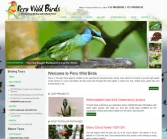 Peruwildbirds.com(Peru Wild Birds) Screenshot