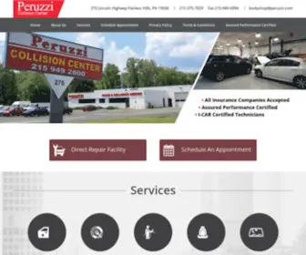 Peruzzicollisioncenter.com(Peruzzi Collision Center) Screenshot