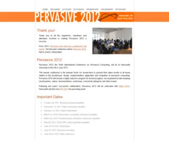 Pervasiveconference.org(Pervasive 2012) Screenshot