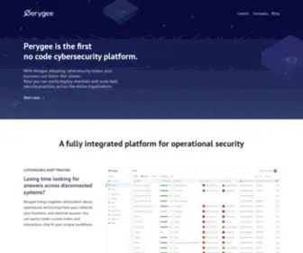 Perygee.com(Enterprise IoT Cybersecurity Solution) Screenshot