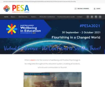 Pesa.edu.au(Positive Education Schools Association) Screenshot